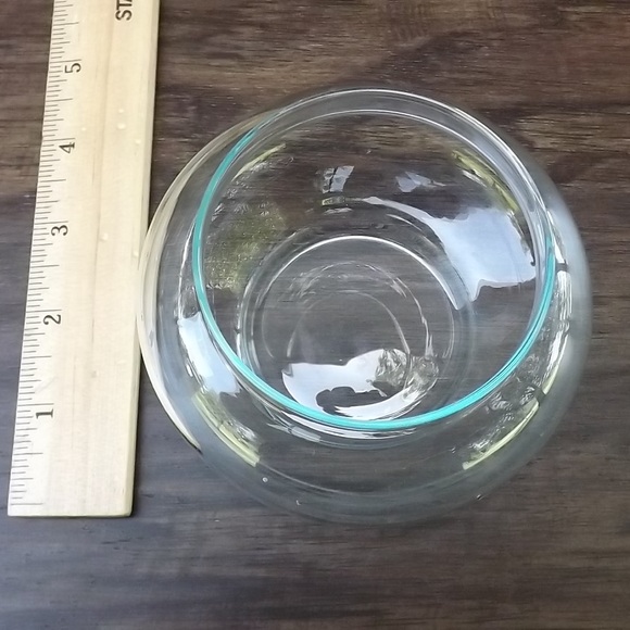 Potpourri Glass Jar With Brass Hummingbird Lid Candle Trinket Bowl Dish Vintage - Picture 4 of 6